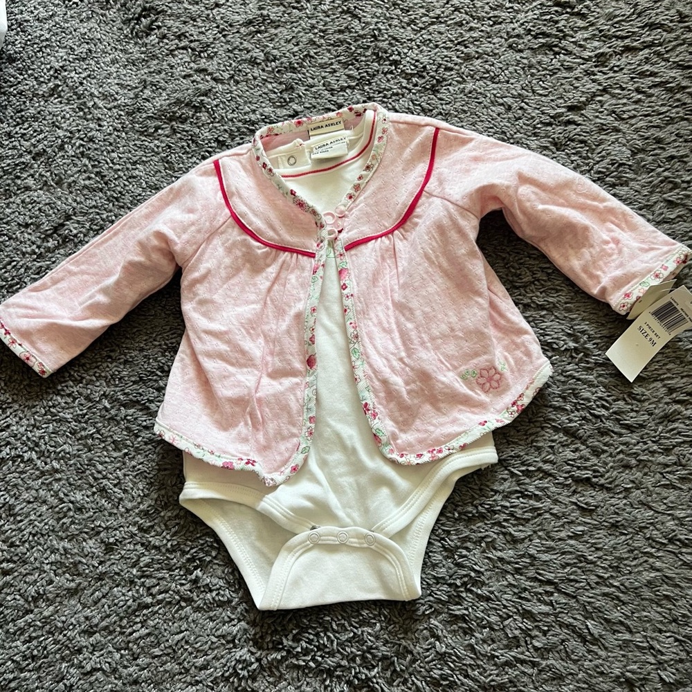 NWT Vintage Laura Ashley Baby Set